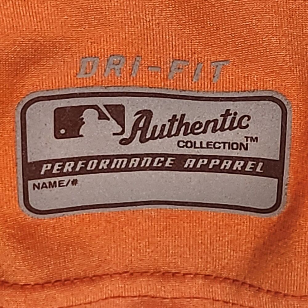 Nike Dri-FIT SF Giants Baseball Shirt Men’s Large Orange MLB - Picture 4 of 8